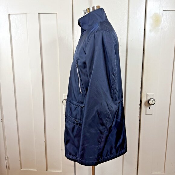 Club Monaco Blue Full-Zip Lightweight Navy Blue Jacket Size Medium M Anorak - Picture 2 of 6